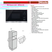 Miele Built In Microwave Oven M6032SC