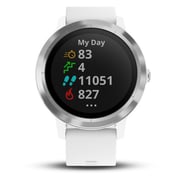Garmin Vivoactive 3 GPS Smart Watch With White Silicone Strap