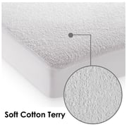 Mattress Protector Terry Double 120x200cm White