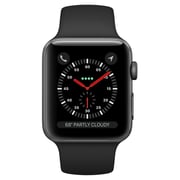 Apple Watch Series 3 GPS + Cellular 42mm Space Grey Aluminium Case with Black Sport Band