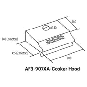 Fagor Built In Conventional Cooker Hood AF3-907XA