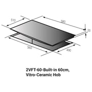 Fagor 2 Built-In Vitro Ceramic Hob 2VFT-30S