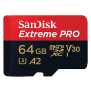 Sandisk SDSQXCY064GGN6MA Extreme Pro Micro SDXC 64GB + SD Adapter