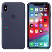 Apple Silicone Case Midnight Blue For iPhone XS