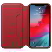 Apple Leather Folio Case Product Red For iPhone XS