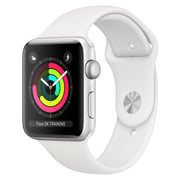 Apple Watch Series 3 GPS - 42mm Silver Aluminium Case with White Sports Band