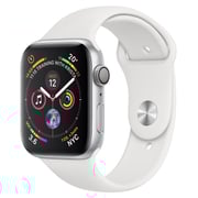 Apple Watch Series 4 GPS 44mm Silver Aluminium Case With White Sport Band