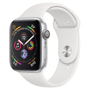 Apple Watch Series 4 GPS 44mm Silver Aluminium Case With White Sport Band