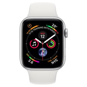 Apple Watch Series 4 GPS 44mm Silver Aluminium Case With White Sport Band
