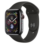 Apple Watch Series 4 GPS + Cellular 40mm Space Black Stainless Steel Case With Blak Sport Band