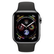 Apple Watch Series 4 GPS + Cellular 40mm Space Black Stainless Steel Case With Blak Sport Band