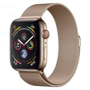 Apple Watch Series 4 GPS + Cellular 44mm Gold Stainless Steel Case With Gold Milanese Loop
