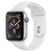 Apple Apple Watch Series 4 GPS 44mm Silver Aluminium Case With White Sport Band