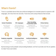 Travis The Translator Two Way Instant Digital Voice Translator 80 Languages For Learning