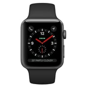 Apple Watch Series 3 GPS + Cellular 42mm Space Grey Aluminium Case With Black Sport Band