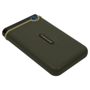Transcend TS2TSJ25M3G Storejet 2TB Hard Drive Military Green