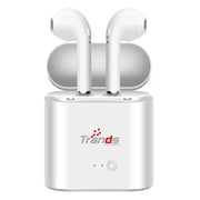 Trands TWSF12 Wireless Stereo Headset White With Charging Dock