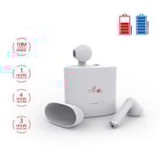 Trands TWSF12 Wireless Stereo Headset White With Charging Dock