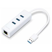 محولTplink UE330 USB 3.0 3 منافذ Hub Gigabit ومحول إيثرنت USB 2 في 1