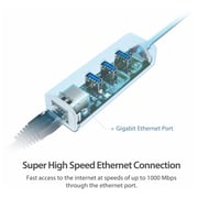 UE330, USB 3.0 3-Port Hub & Gigabit Ethernet Adapter 2 in 1 USB Adapter