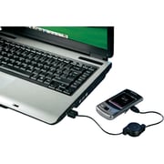 Hama U6104825 Retractable Micro USB Charging Cable Black