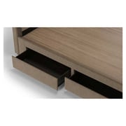 Four-Drawer Storage Super King Bed without Mattress Light Grey