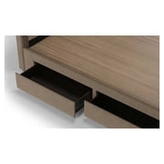 Four-Drawer Storage Super King Bed without Mattress Coffee