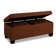 Three-Piece Storage Ottoman Brown