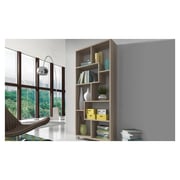 Deluxe Open Shelving Unit in Oak Color