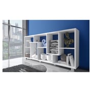 Deluxe Open Shelving Unit in Oak Color