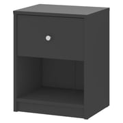Conder 1 Drawer Nightstand in Black Color