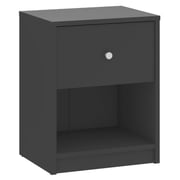 Conder 1 Drawer Nightstand in Black Color