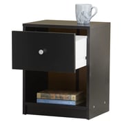 Conder 1 Drawer Nightstand in Black Color