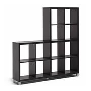 Modern Cube Shelving Unit in Brown Color
