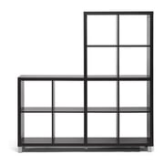 Modern Cube Shelving Unit in Brown Color