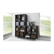 Modern Cube Shelving Unit in Brown Color
