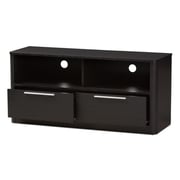 Carlingford Wood Two-Drawer TV Stand (Black)