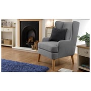 Hamish Wing Chair Dark Grey
