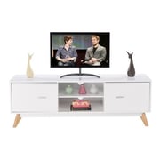 TV Stand Entertainment Center Console Cabinet (White)
