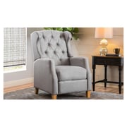 Grantham Fabric Tufted Club Chair Grey