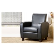 Gray leather club deals chair