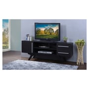 Ashfield Wood TV Stand in Dark Brown Color