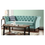 Gilmore Chesterfield Sofa in Turquoise Blue Color