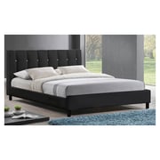 Vino Modern Queen Bed without Mattress Black