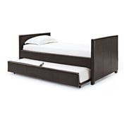 Metro Faux Leather Day Bed in Brown Color
