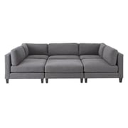 Chelsea Modular Sectional in Charcoal Grey Color