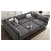 Chelsea Modular Sectional in Charcoal Grey Color