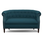 Huntingdon Chesterfield Loveseat in Navy blue Color
