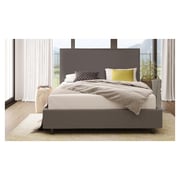 Wilmut Full Size Upholstered Bed Super King with Mattress Grey