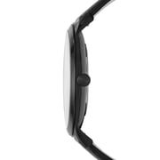 Fossil FS5447 The Minimalist Two-Hand Black Leather Watch